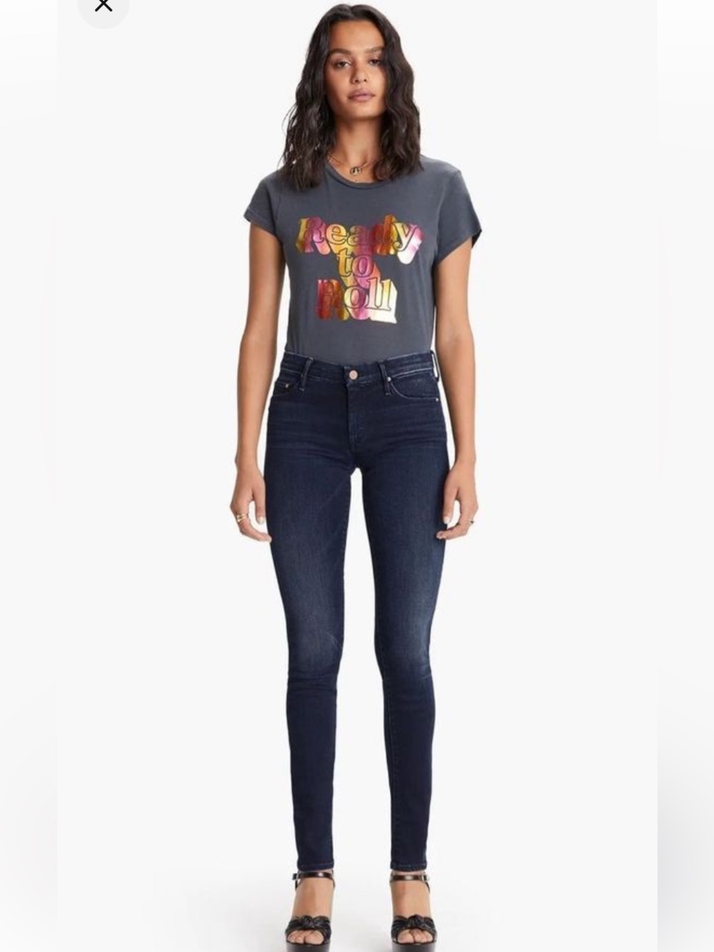 Mother The Super Looker Jeans After Party Blue